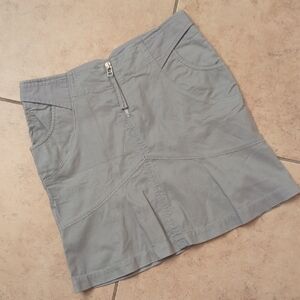 AX Armani Exchange Grey Zip Front Skirt - Size 0